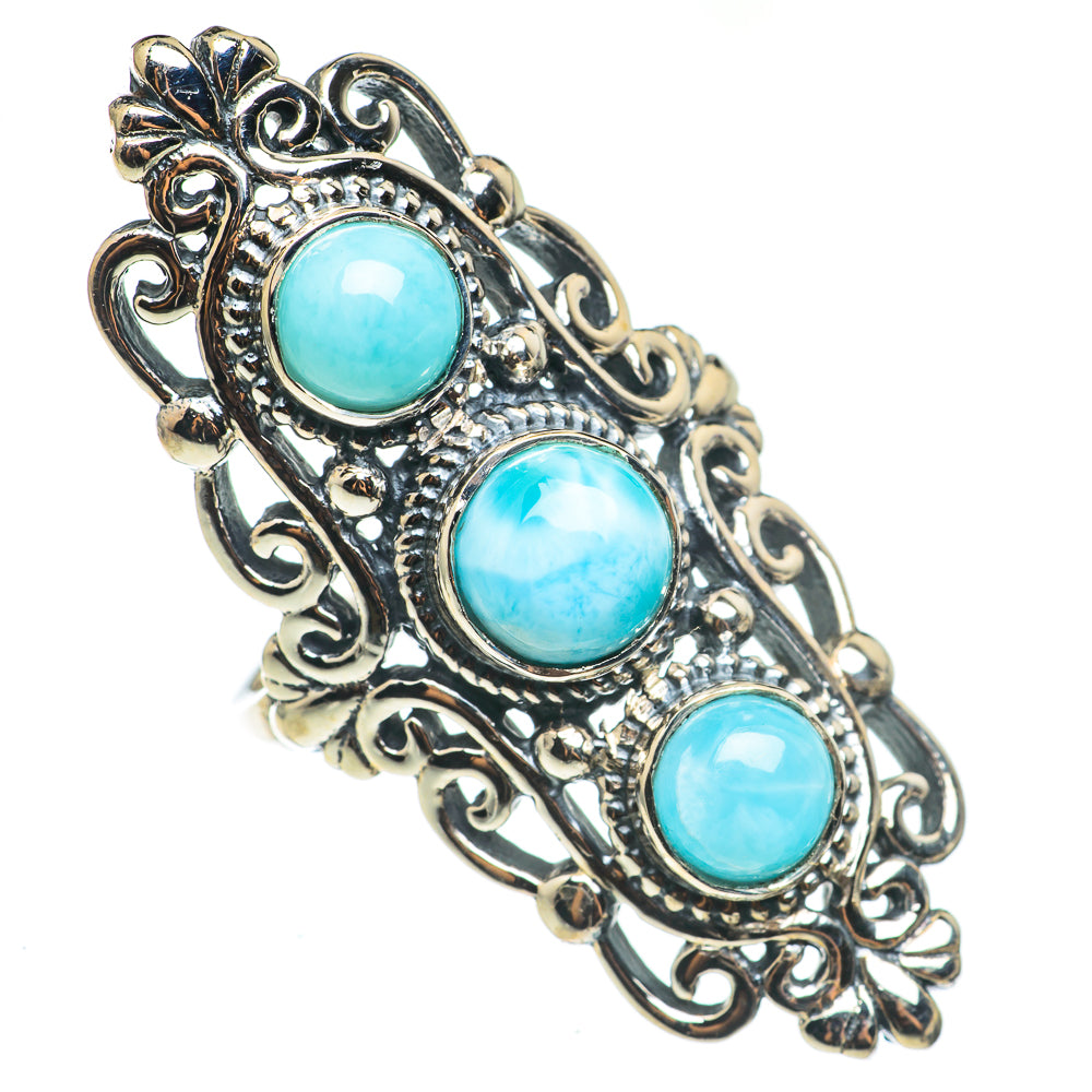Larimar Rings handcrafted by Ana Silver Co - RING68625