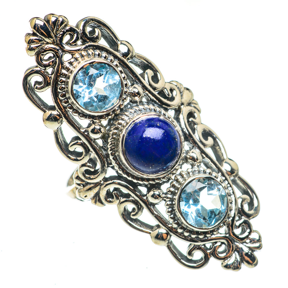 Lapis Lazuli Rings handcrafted by Ana Silver Co - RING68627