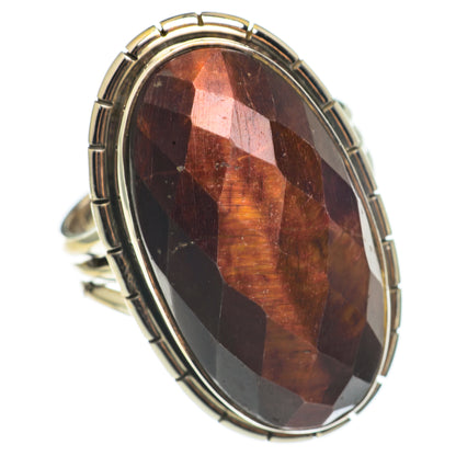 Red Tiger Eye Rings handcrafted by Ana Silver Co - RING68631