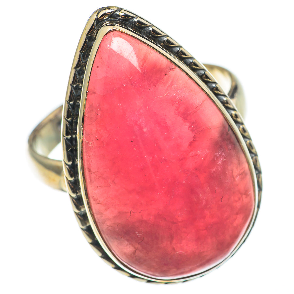 Pink Agate Rings handcrafted by Ana Silver Co - RING68634