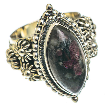 Russian Eudialyte Rings handcrafted by Ana Silver Co - RING68640