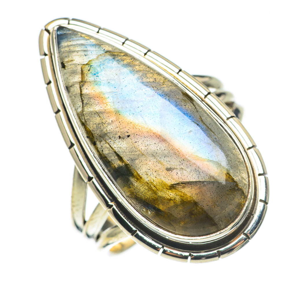 Labradorite Rings handcrafted by Ana Silver Co - RING68649