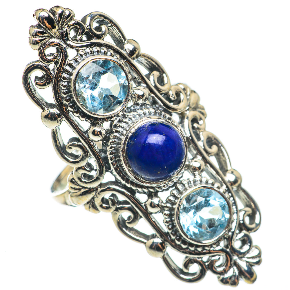 Lapis Lazuli Rings handcrafted by Ana Silver Co - RING68655