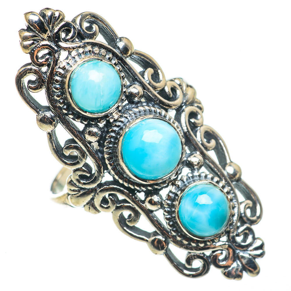 Larimar Rings handcrafted by Ana Silver Co - RING68660