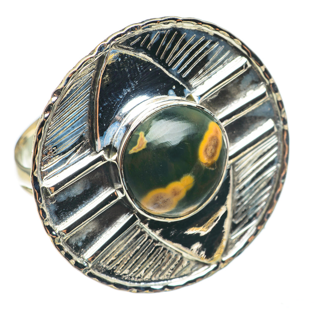 Ocean Jasper Rings handcrafted by Ana Silver Co - RING68661