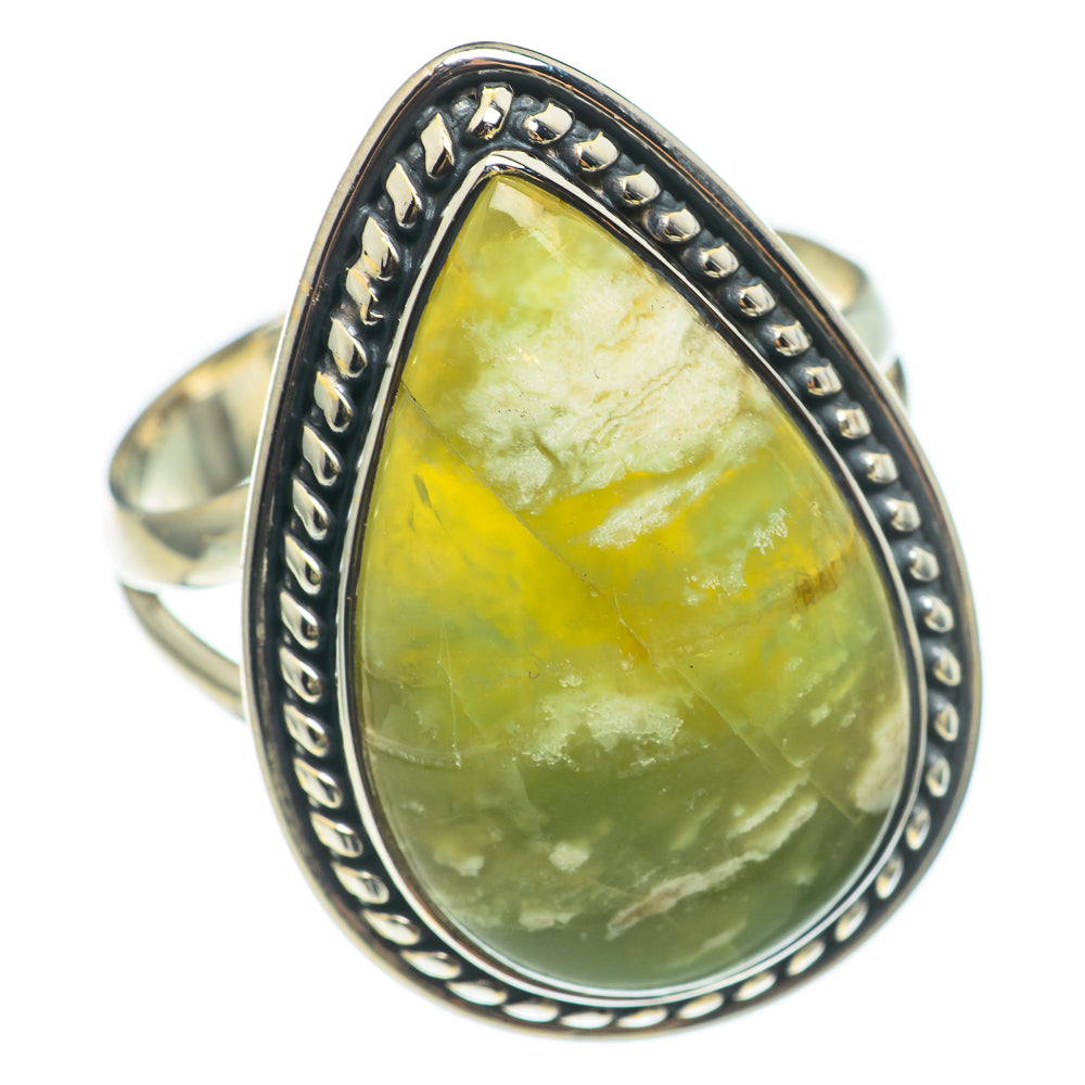 Australian Green Opal Rings handcrafted by Ana Silver Co - RING68662
