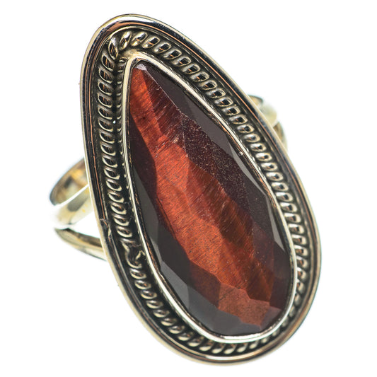 Red Tiger Eye Rings handcrafted by Ana Silver Co - RING68663