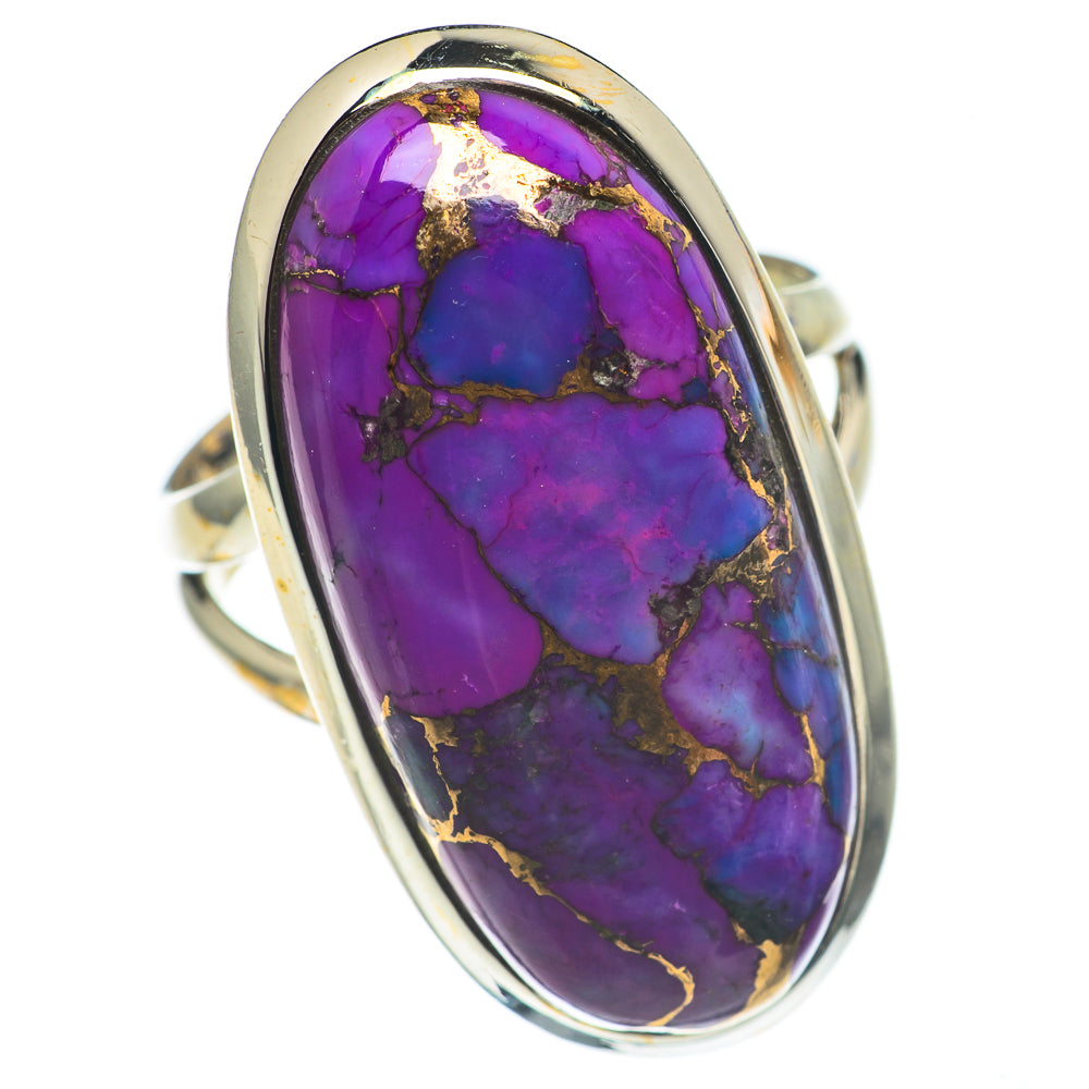 Purple Copper Composite Turquoise Rings handcrafted by Ana Silver Co - RING68669