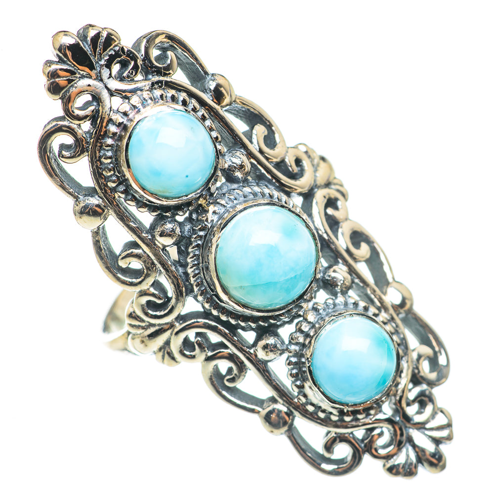 Larimar Rings handcrafted by Ana Silver Co - RING68672