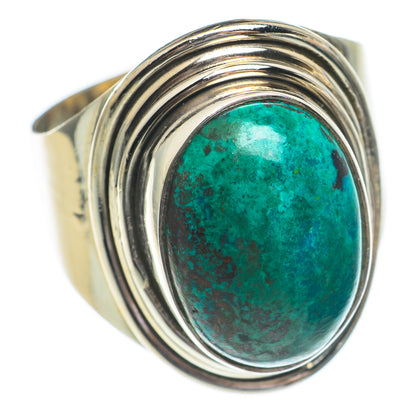 Chrysocolla Rings handcrafted by Ana Silver Co - RING68680