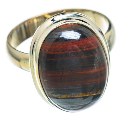Red Tiger Iron Rings handcrafted by Ana Silver Co - RING68682