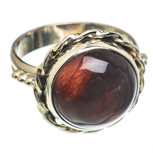 Red Tiger Eye Rings handcrafted by Ana Silver Co - RING68683