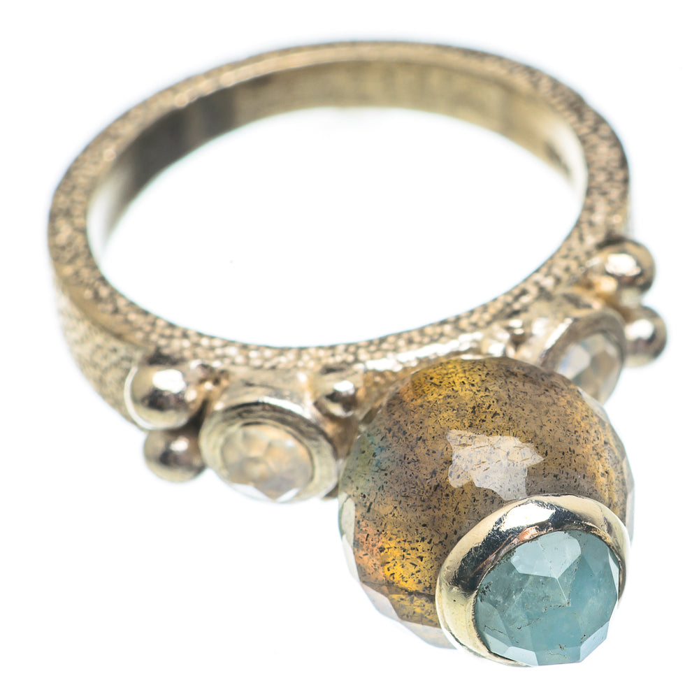 Labradorite Rings handcrafted by Ana Silver Co - RING68685