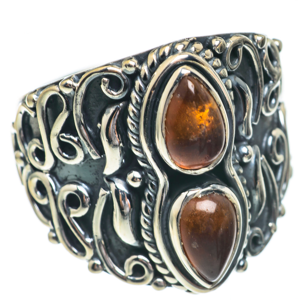 Baltic Amber Rings handcrafted by Ana Silver Co - RING68687