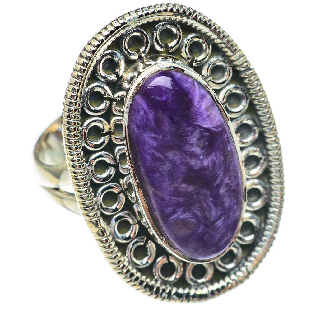 Charoite Rings handcrafted by Ana Silver Co - RING68696