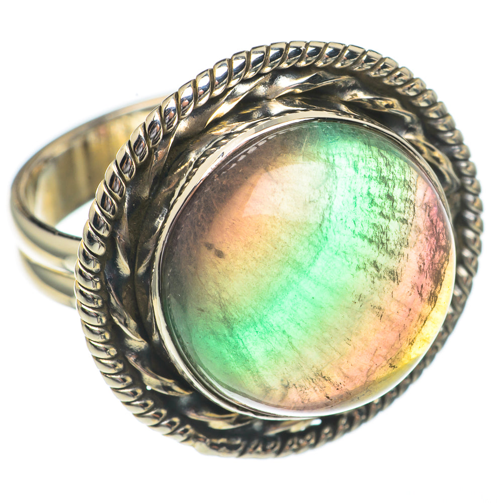 Green Fluorite Rings handcrafted by Ana Silver Co - RING68707