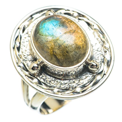 Labradorite Rings handcrafted by Ana Silver Co - RING68709
