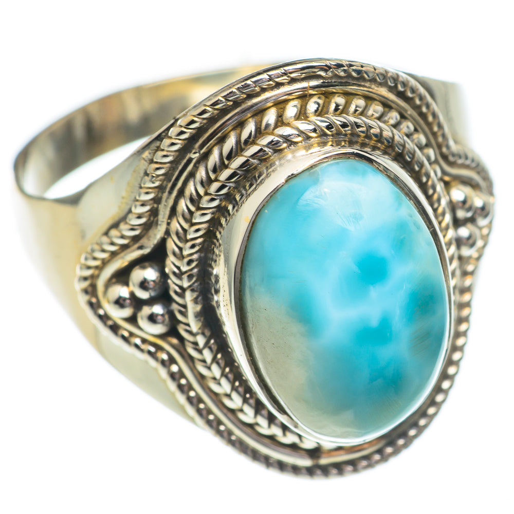 Larimar Rings handcrafted by Ana Silver Co - RING68712