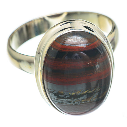 Red Tiger Iron Rings handcrafted by Ana Silver Co - RING68720