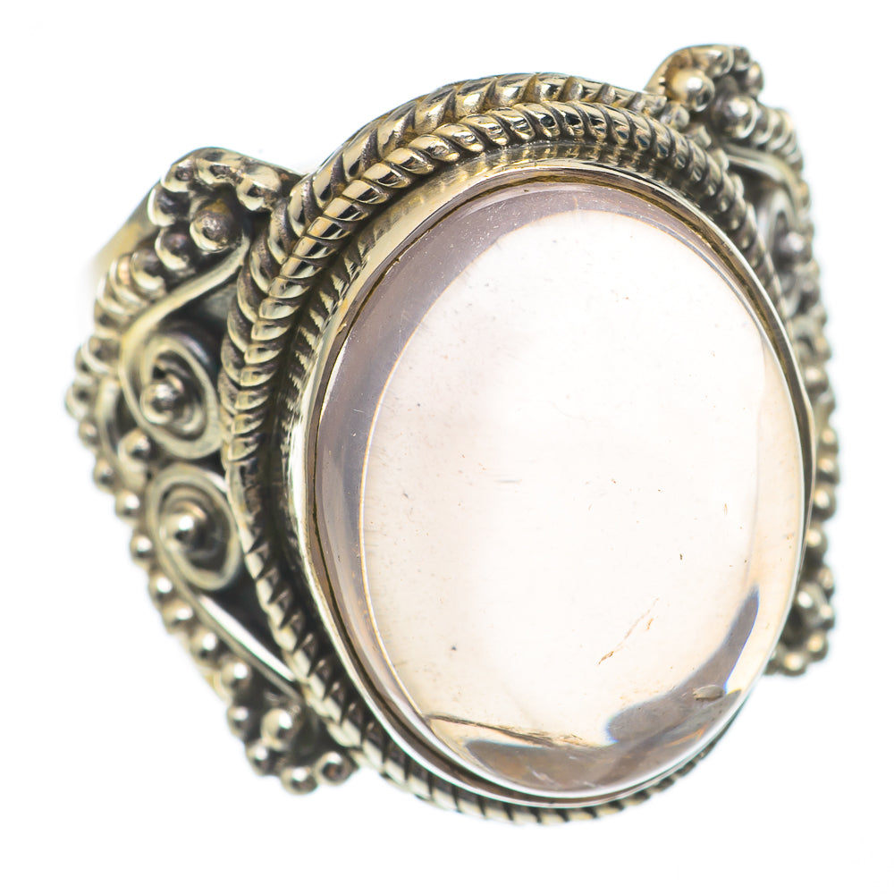 Rose Quartz Rings handcrafted by Ana Silver Co - RING68726