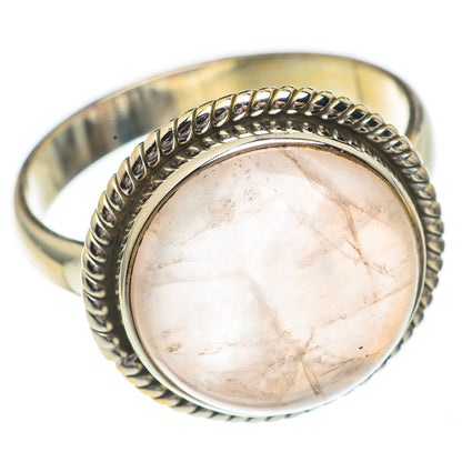 Rose Quartz Rings handcrafted by Ana Silver Co - RING68727