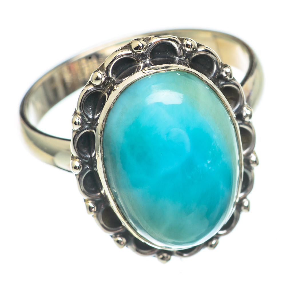 Larimar Rings handcrafted by Ana Silver Co - RING68743