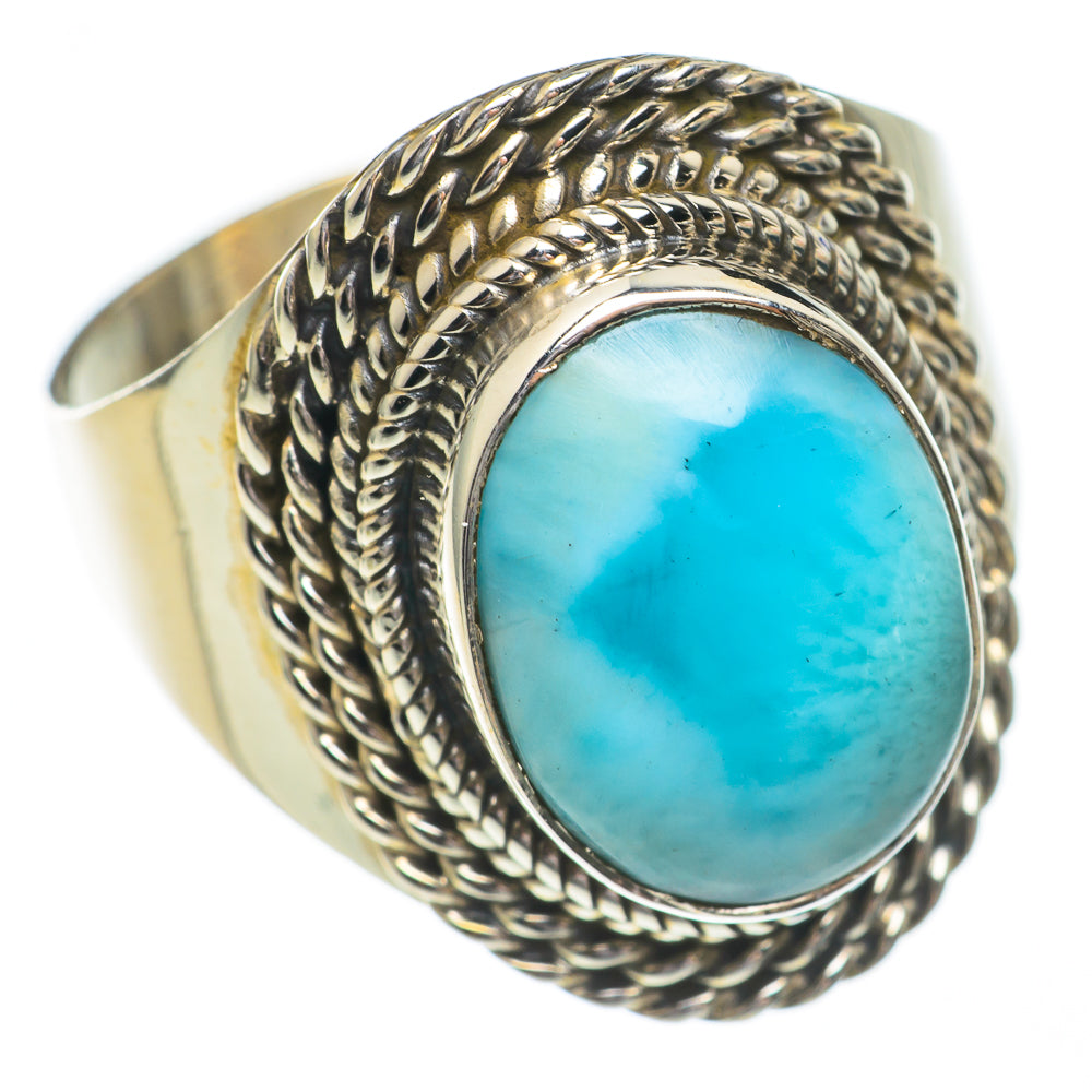 Larimar Rings handcrafted by Ana Silver Co - RING68747