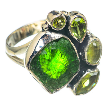 Green Tourmaline Rings handcrafted by Ana Silver Co - RING68750
