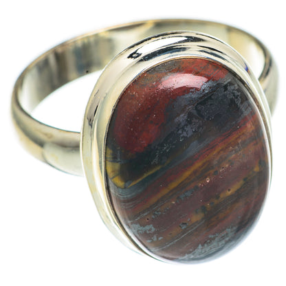 Red Tiger Iron Rings handcrafted by Ana Silver Co - RING68754