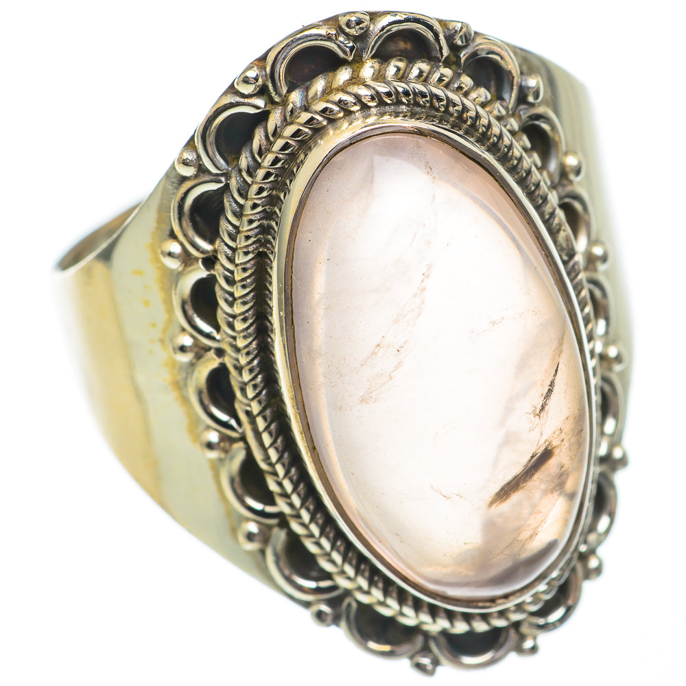 Rose Quartz Rings handcrafted by Ana Silver Co - RING68758