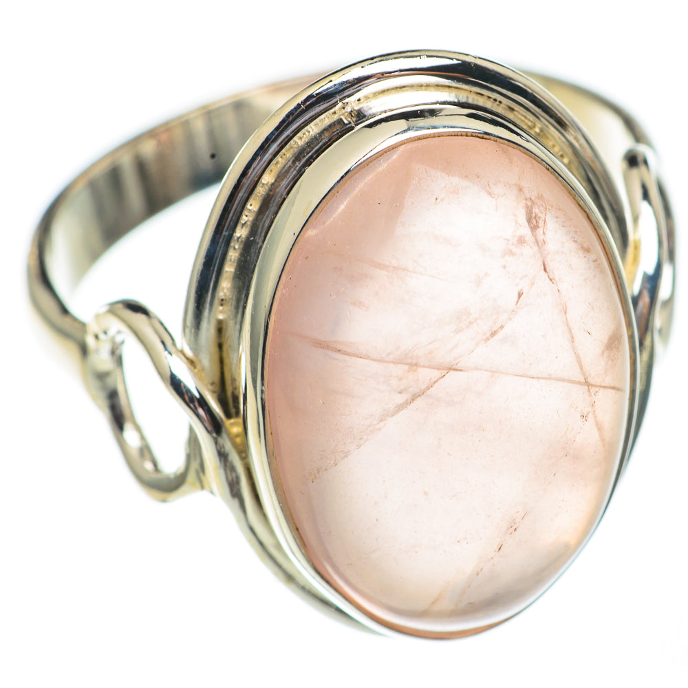 Rose Quartz Rings handcrafted by Ana Silver Co - RING68759