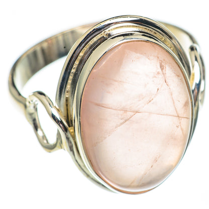 Rose Quartz Rings handcrafted by Ana Silver Co - RING68759