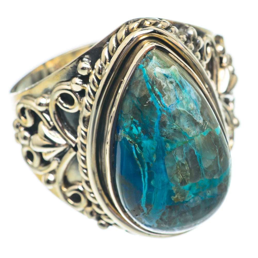 Chrysocolla Rings handcrafted by Ana Silver Co - RING68776