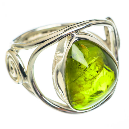 Green Tourmaline Rings handcrafted by Ana Silver Co - RING68780