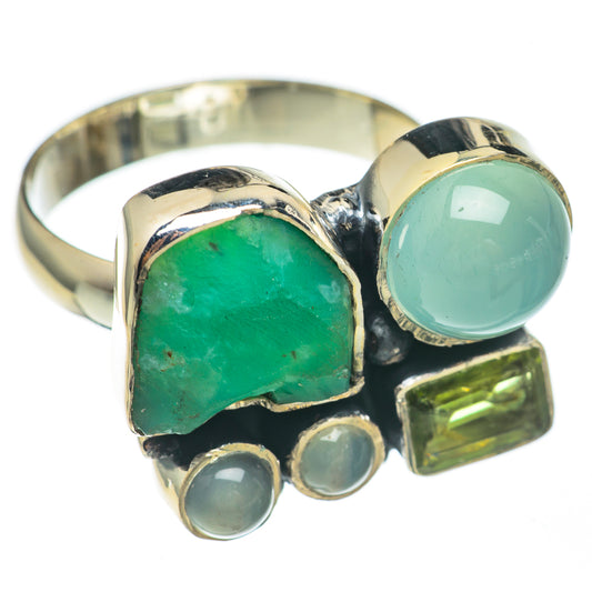 Chrysoprase Rings handcrafted by Ana Silver Co - RING68781