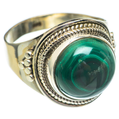 Malachite Rings handcrafted by Ana Silver Co - RING68782