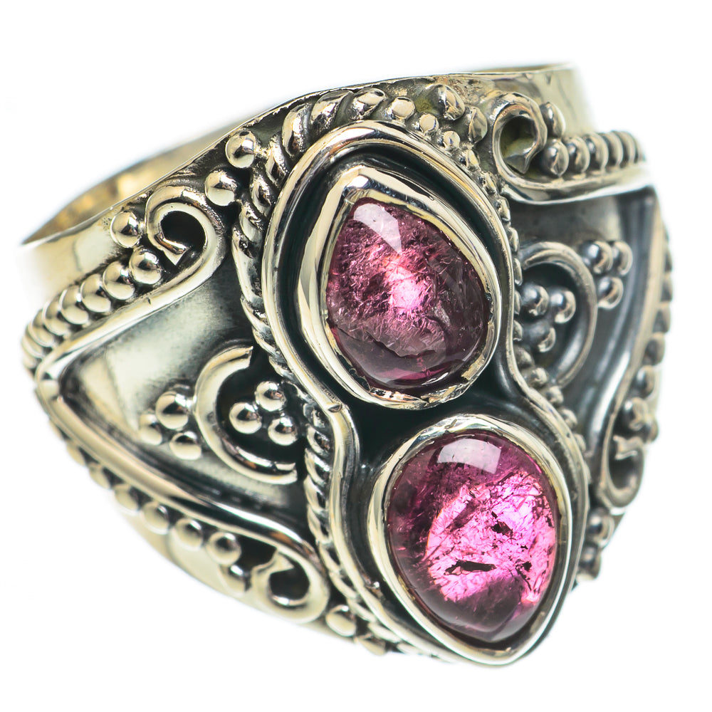 Pink Tourmaline Rings handcrafted by Ana Silver Co - RING68790