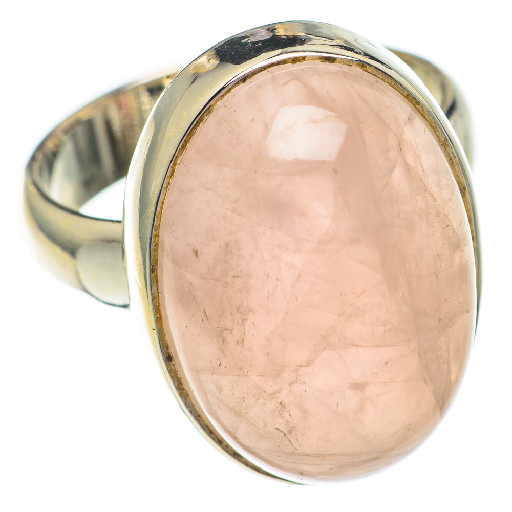 Rose Quartz Rings handcrafted by Ana Silver Co - RING68793