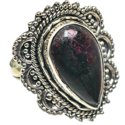 Russian Eudialyte Rings handcrafted by Ana Silver Co - RING68796