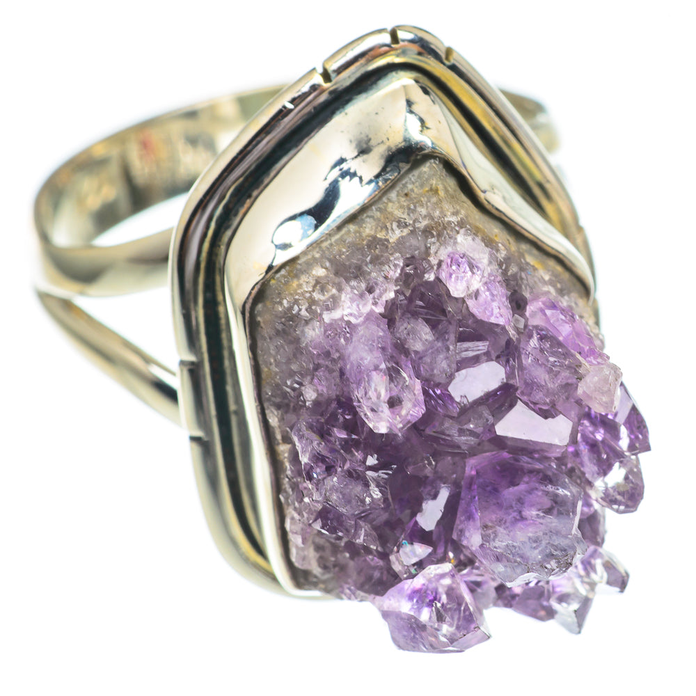 Amethyst Crystal Rings handcrafted by Ana Silver Co - RING68798