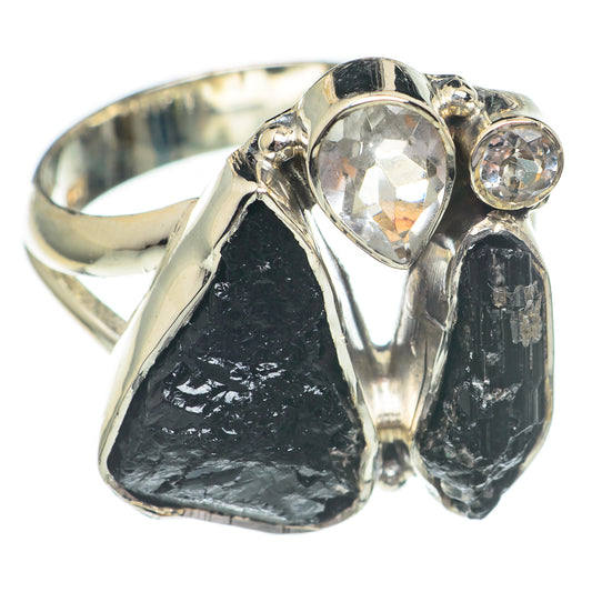 Black Tourmaline Rings handcrafted by Ana Silver Co - RING68800