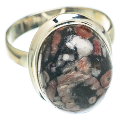 Crinoid Fossil Rings handcrafted by Ana Silver Co - RING68817