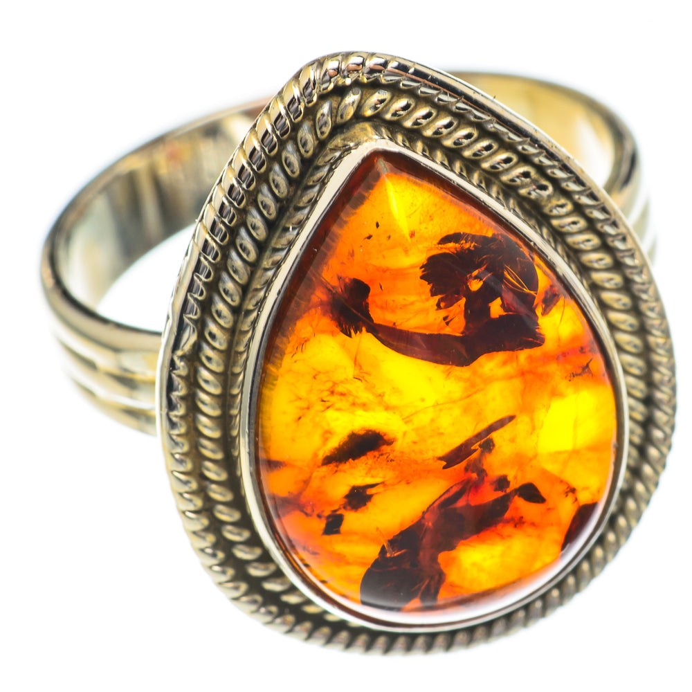 Baltic Amber Rings handcrafted by Ana Silver Co - RING68820
