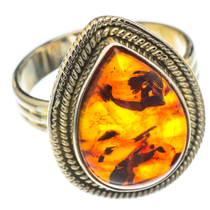 Baltic Amber Rings handcrafted by Ana Silver Co - RING68820