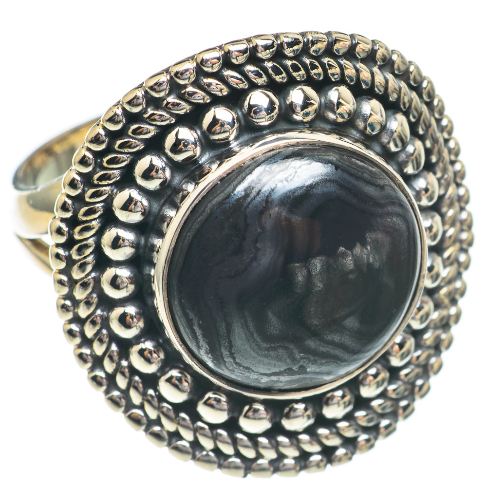 Psilomelane Rings handcrafted by Ana Silver Co - RING68833 - Photo 2