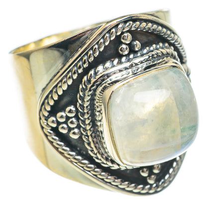 Rainbow Moonstone Rings handcrafted by Ana Silver Co - RING68839