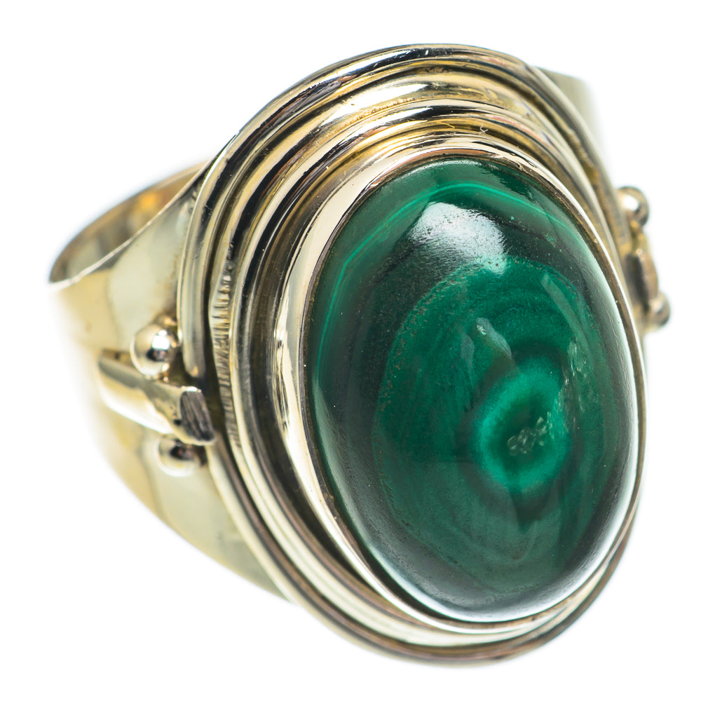 Malachite Rings handcrafted by Ana Silver Co - RING68845