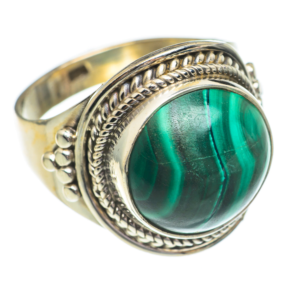 Malachite Rings handcrafted by Ana Silver Co - RING68847