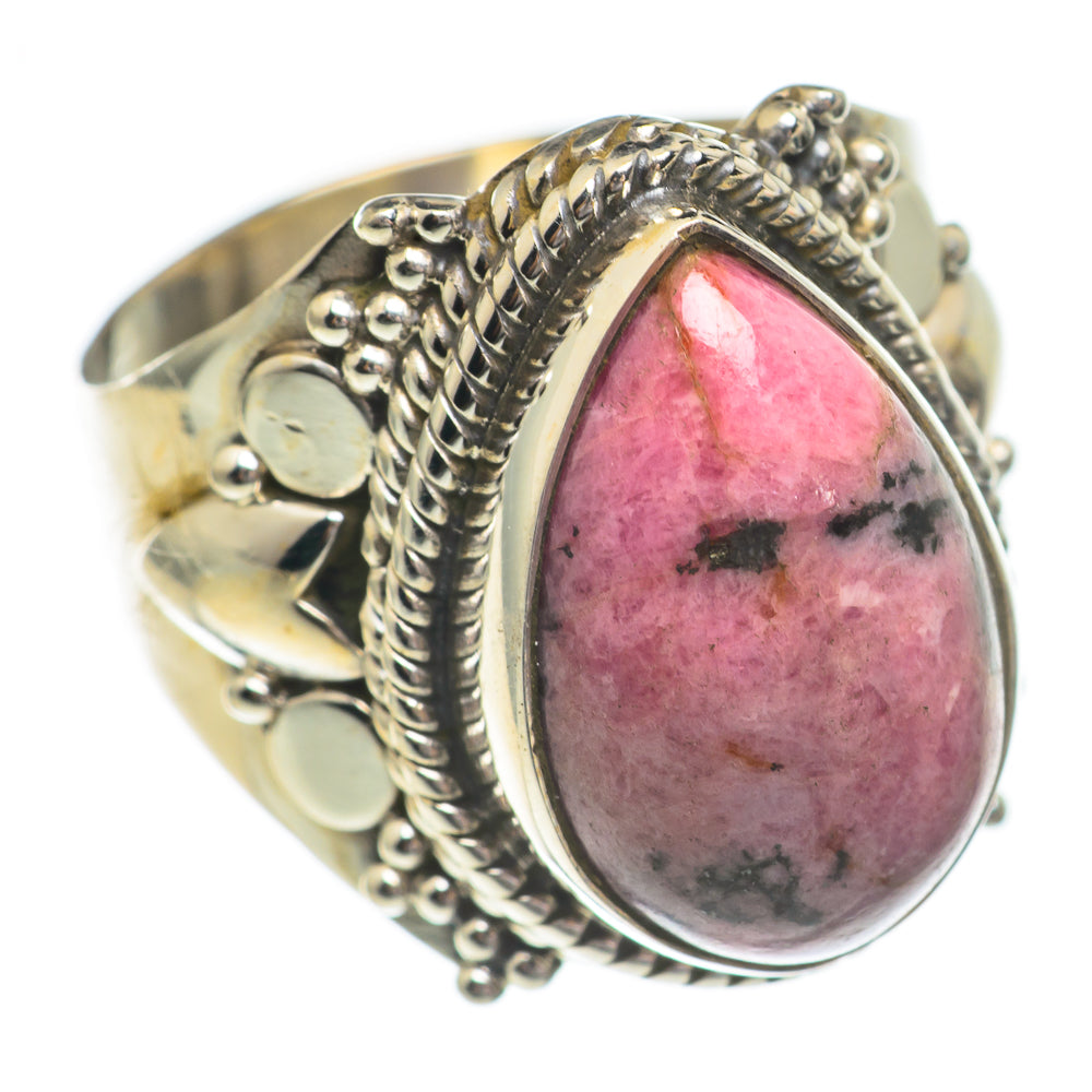 Rhodonite Rings handcrafted by Ana Silver Co - RING68856
