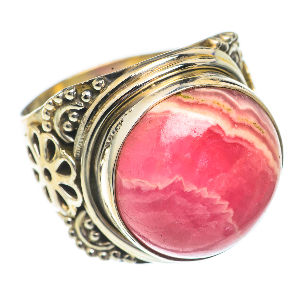 Rhodochrosite Rings handcrafted by Ana Silver Co - RING68857